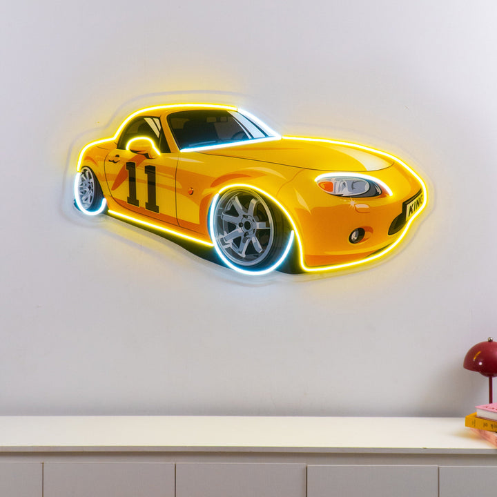 Japanese Old Drift Car LED Neon Sign Light Pop Art
