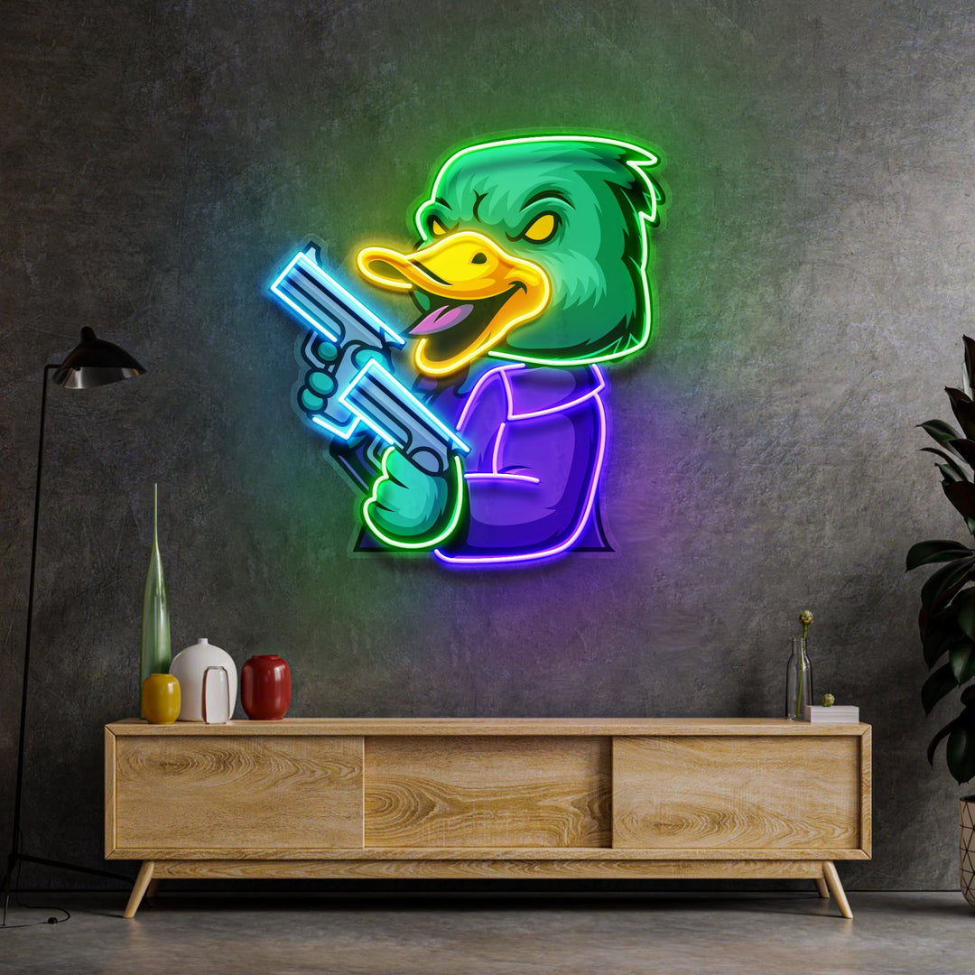 Duck Esport LED Neon Sign Light Pop Art