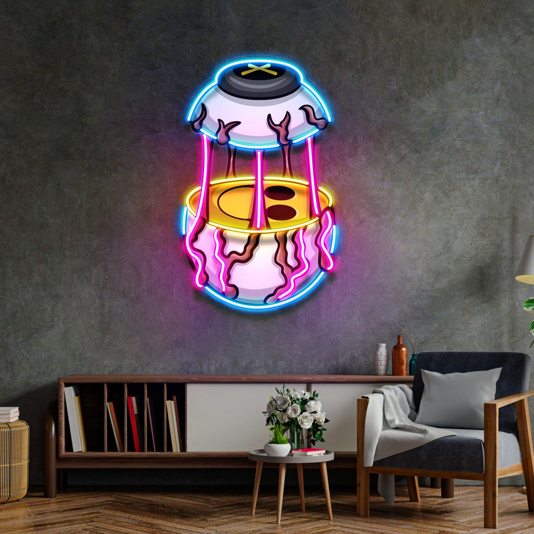 Eyes Emoticon Streetwear LED Neon Sign Light Pop Art