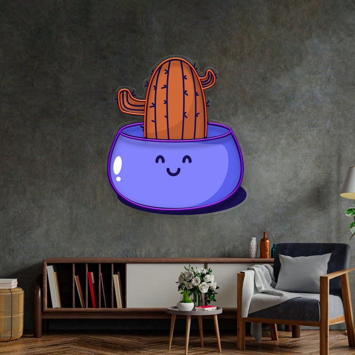 Cactus Succulent Plant LED Neon Sign Light Pop Art