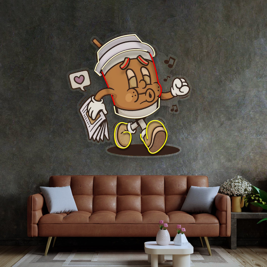 Coffee Cup Retro LED Neon Sign Light Pop Art