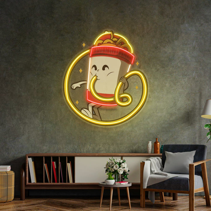 Cup Noodles LED Neon Sign Light Pop Art