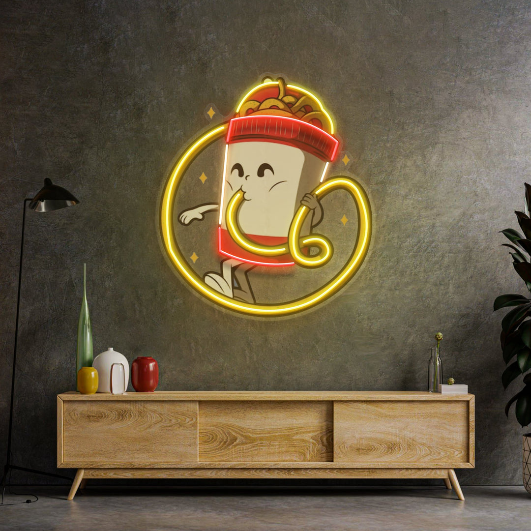 Cup Noodles LED Neon Sign Light Pop Art
