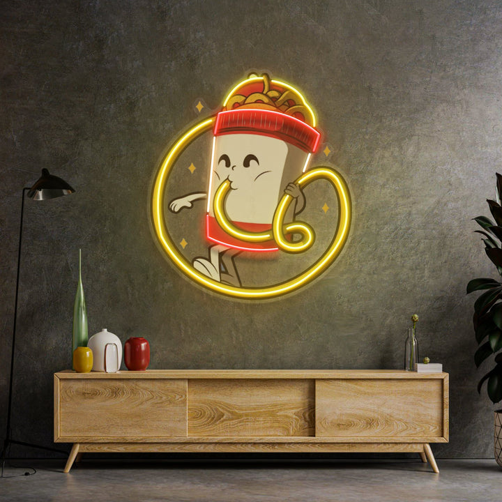Cup Noodles LED Neon Sign Light Pop Art