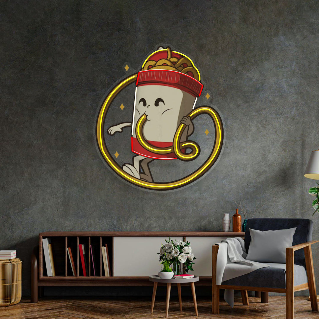 Cup Noodles LED Neon Sign Light Pop Art