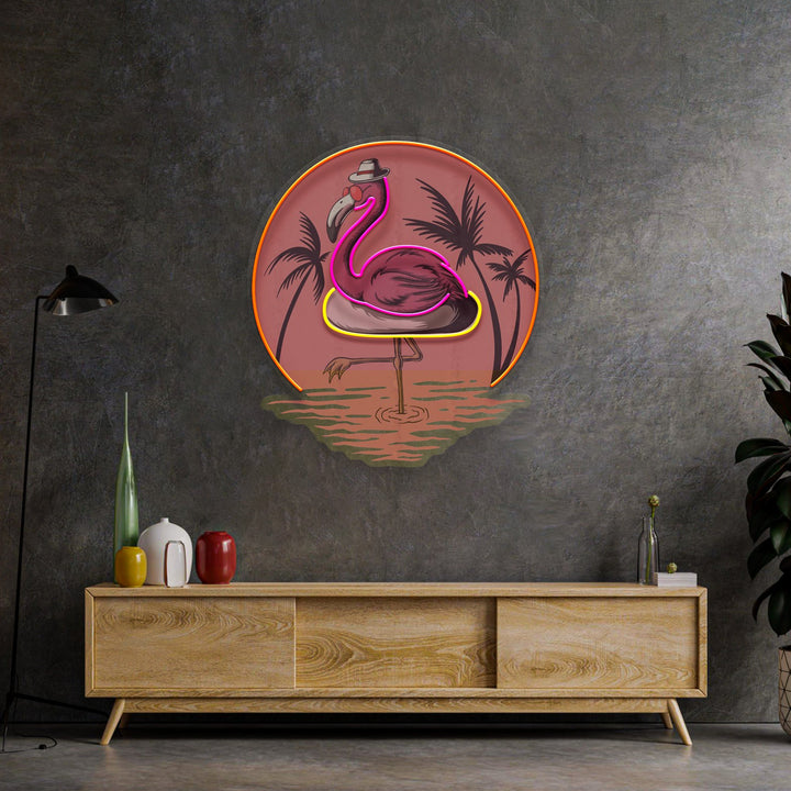 Flaming Summer LED Neon Sign Light Pop Art