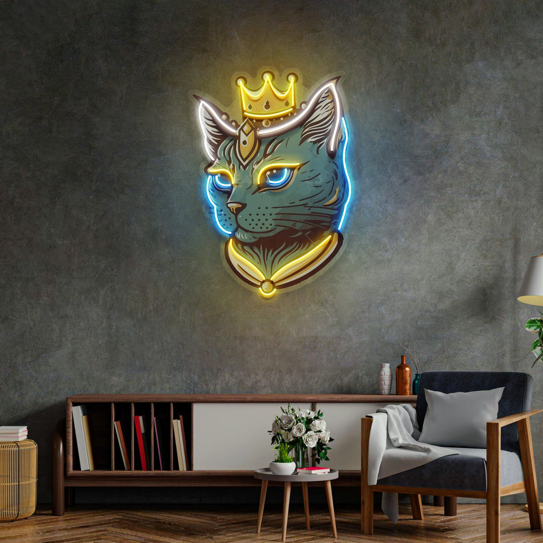 King Cat LED Neon Sign Light Pop Art