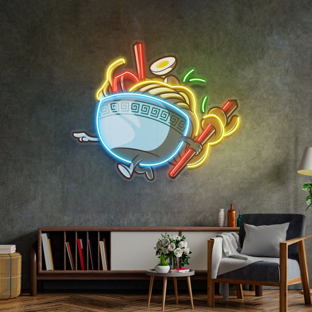 Ramen Bowl LED Neon Sign Light Pop Art