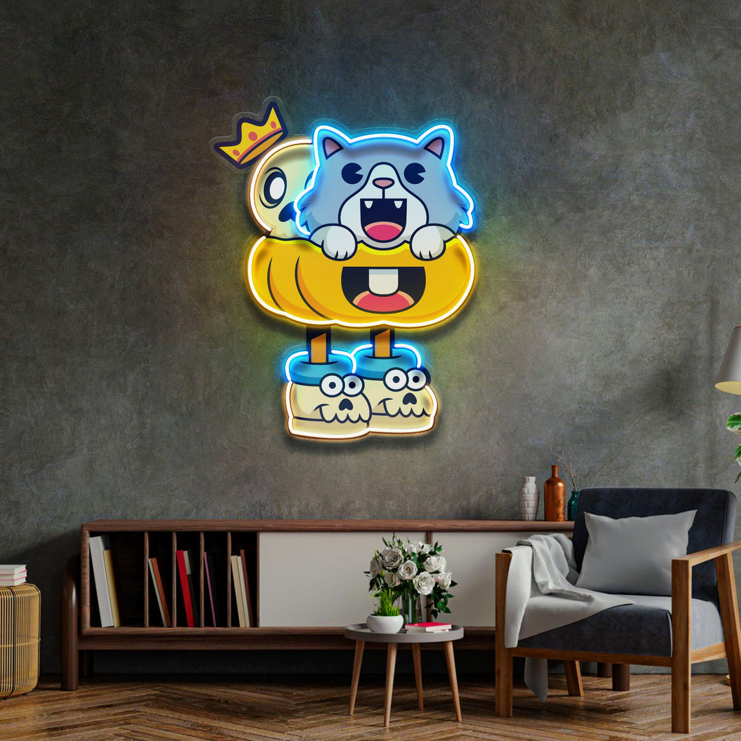 Tyrannosaurus Rex Head Fossil LED Neon Sign Light Pop Art