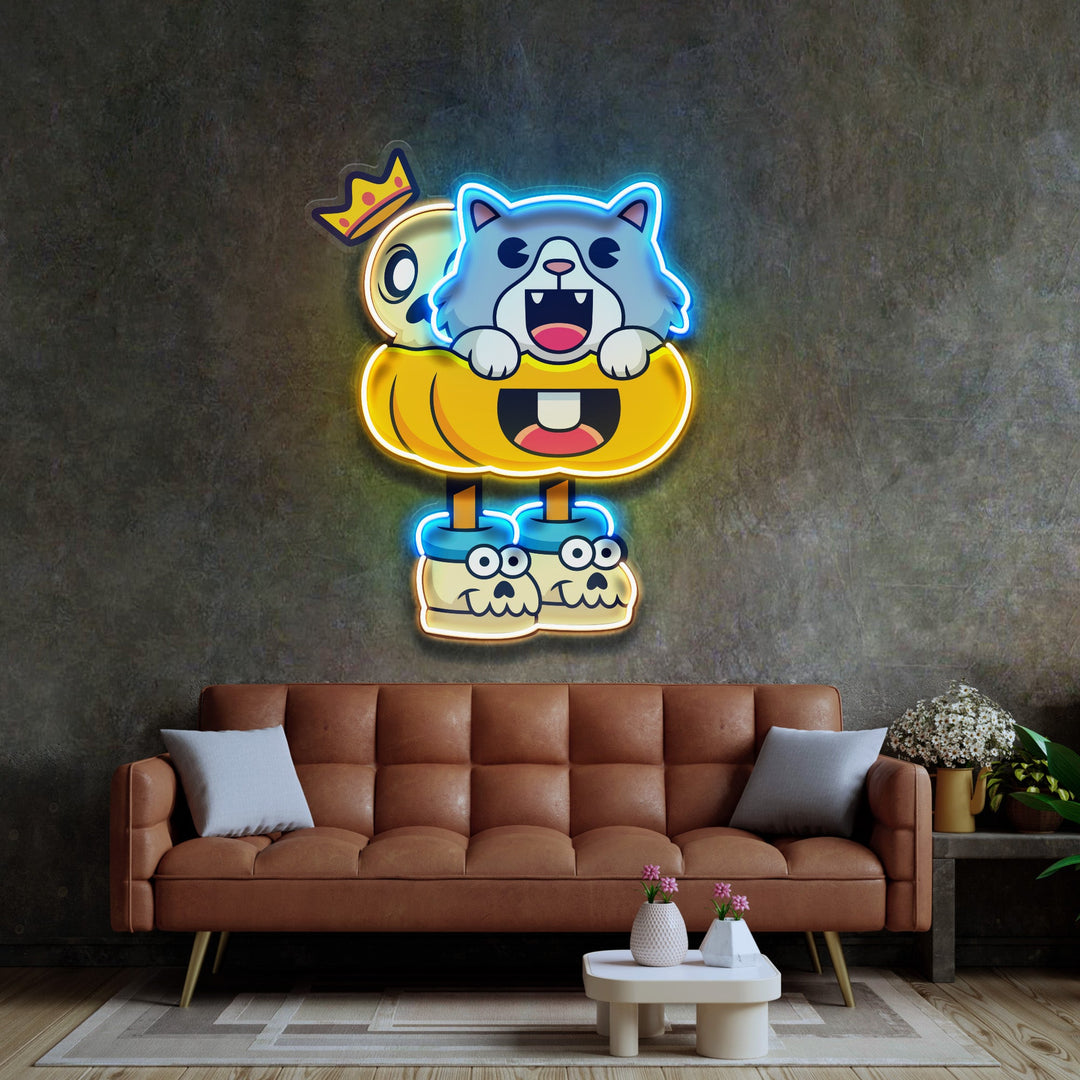 Tyrannosaurus Rex Head Fossil LED Neon Sign Light Pop Art