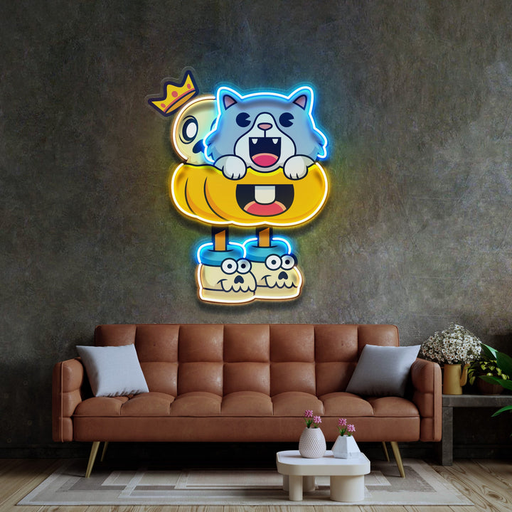 Tyrannosaurus Rex Head Fossil LED Neon Sign Light Pop Art