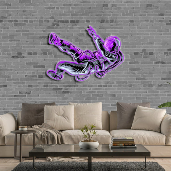 "Lost In Space" Neon x Acrylic Artwork