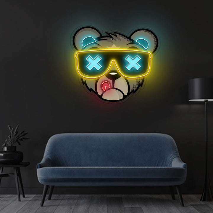 "Bear Led Neon" Neon x Acrylic Artwork