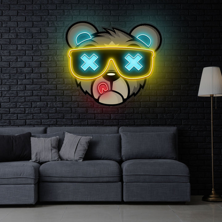 "Bear Led Neon" Neon x Acrylic Artwork