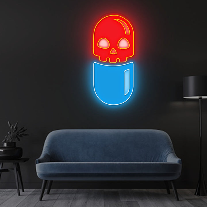 "Chill Pill" Neon x Acrylic Artwork