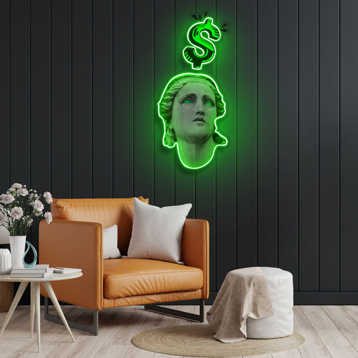 "Eyes on The Prize" Neon x Acrylic Artwork