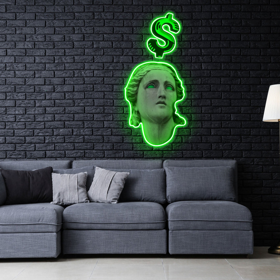 "Eyes on The Prize" Neon x Acrylic Artwork