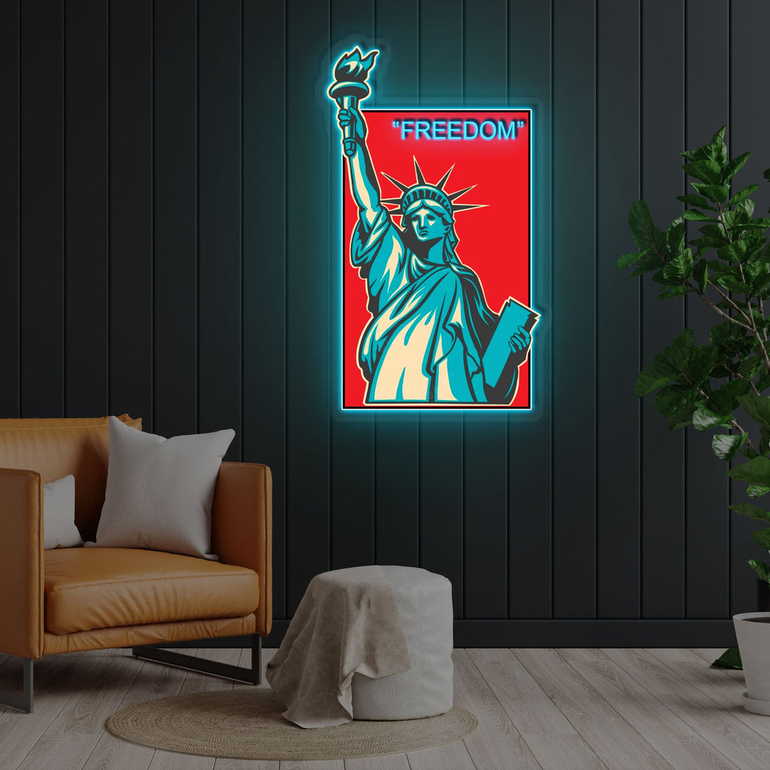 "Freedom" Neon x Acrylic Artwork