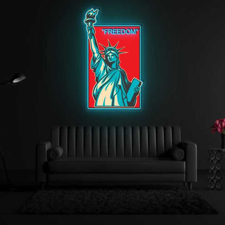 "Freedom" Neon x Acrylic Artwork