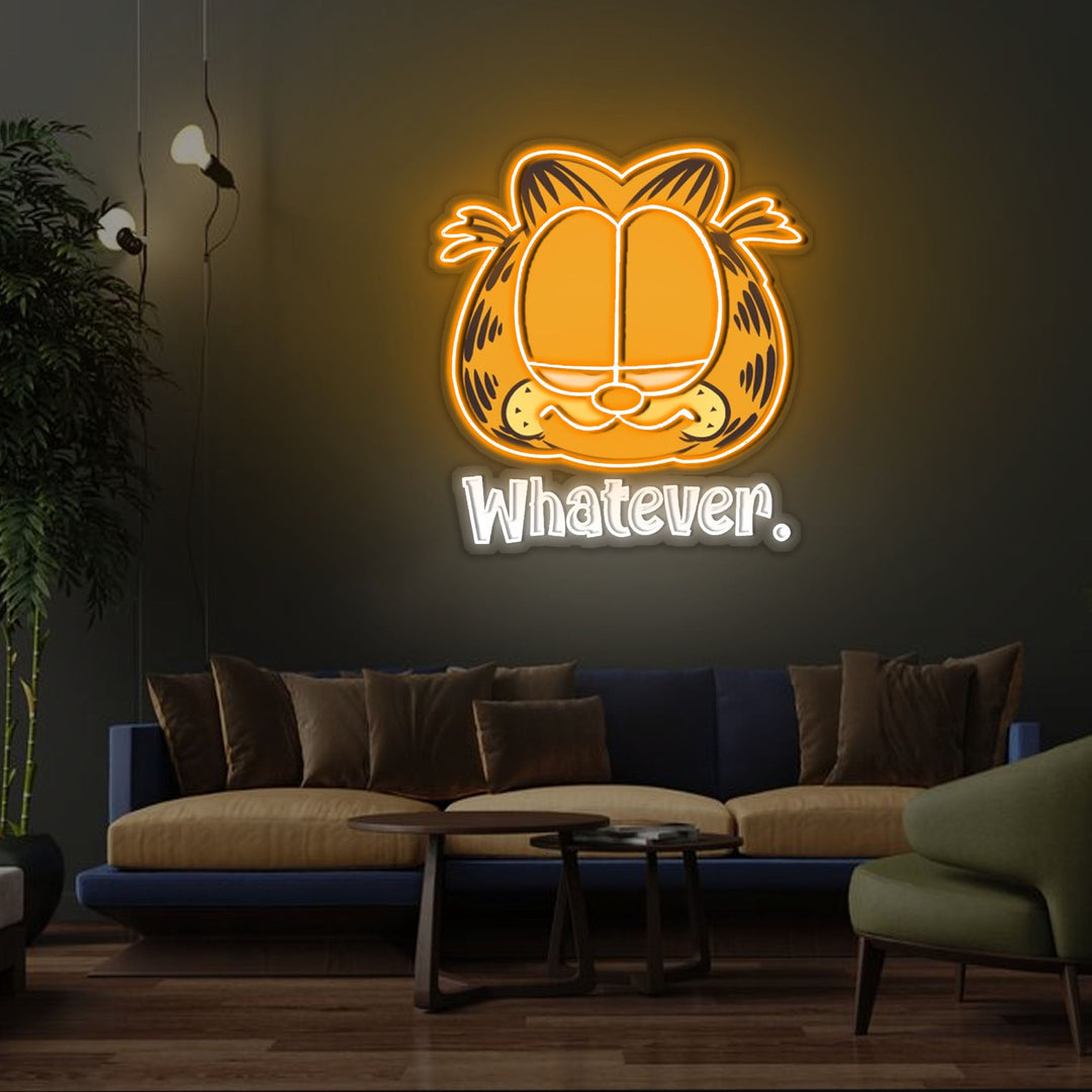 GF Whatever Neon Sign x Acrylic Artwork