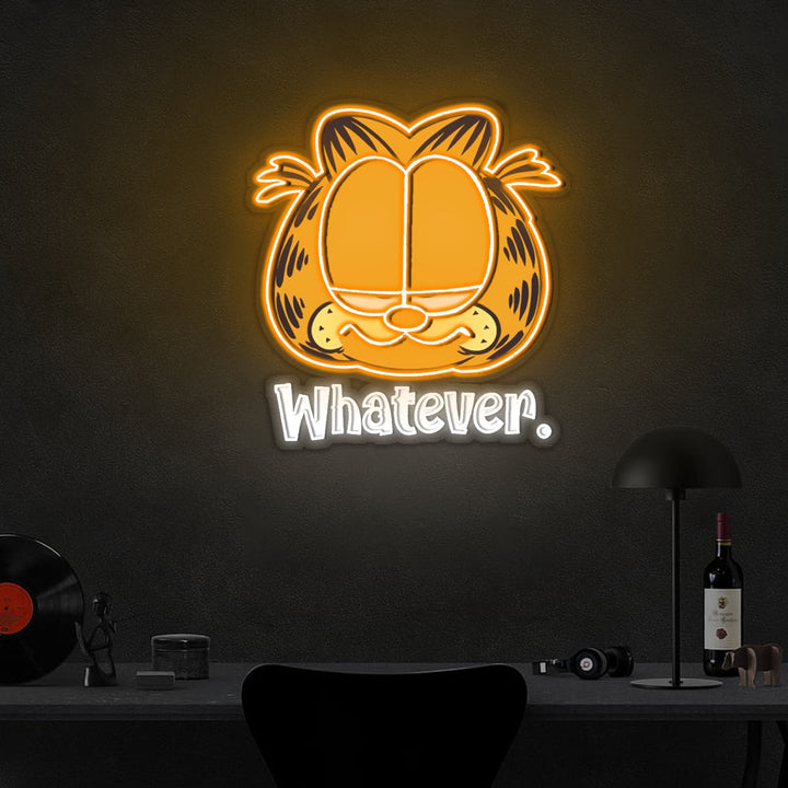 GF Whatever Neon Sign x Acrylic Artwork