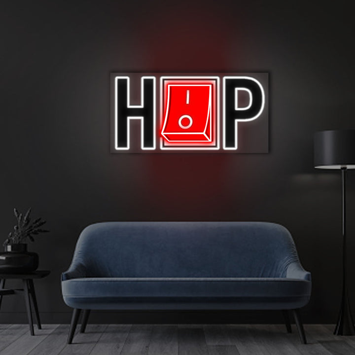 HIPHOP Neon Sign x Acrylic Artwork