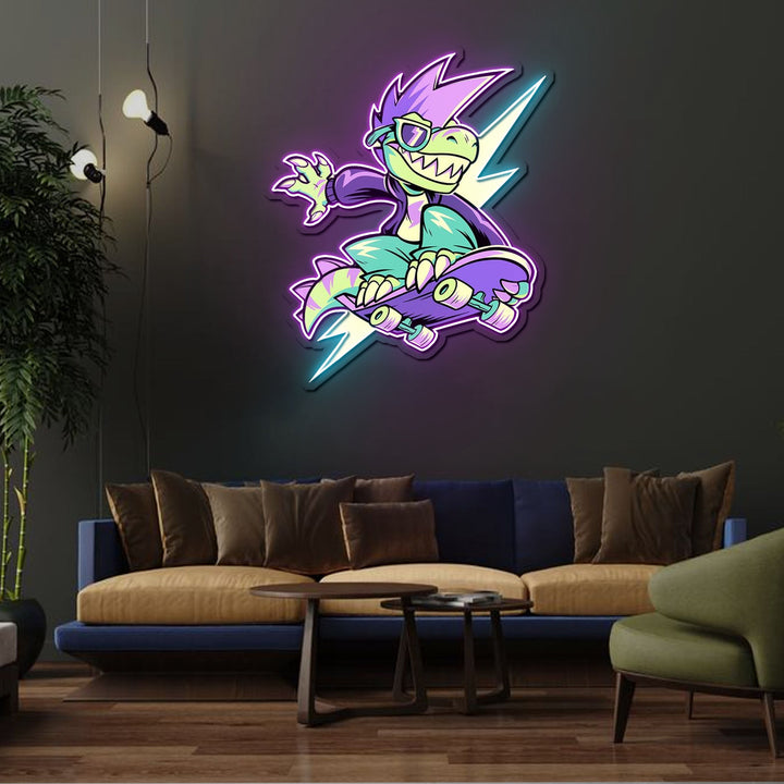 IT'S OKAY TO BE RAD Neon Sign x Acrylic Artwork