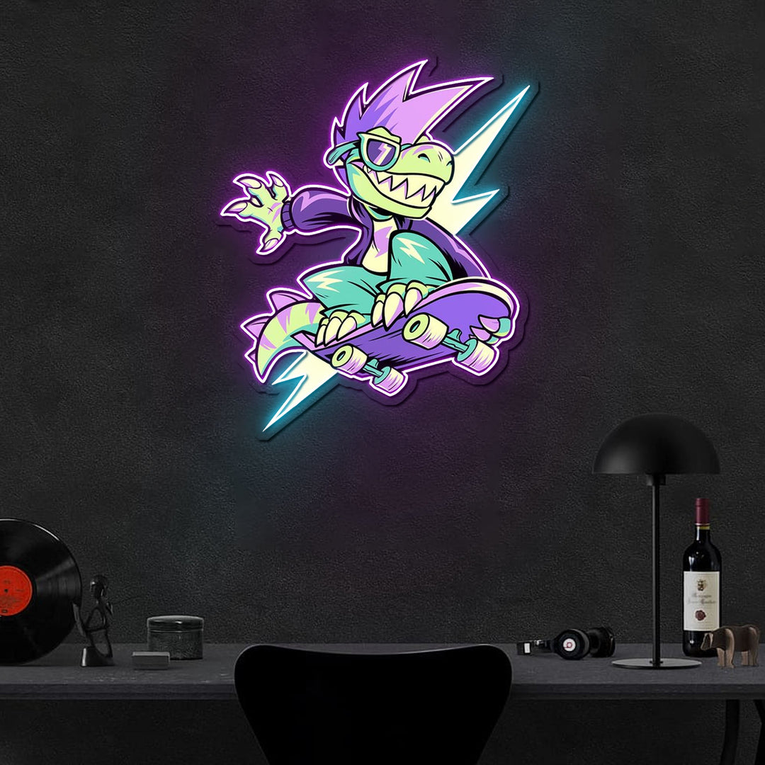 IT'S OKAY TO BE RAD Neon Sign x Acrylic Artwork