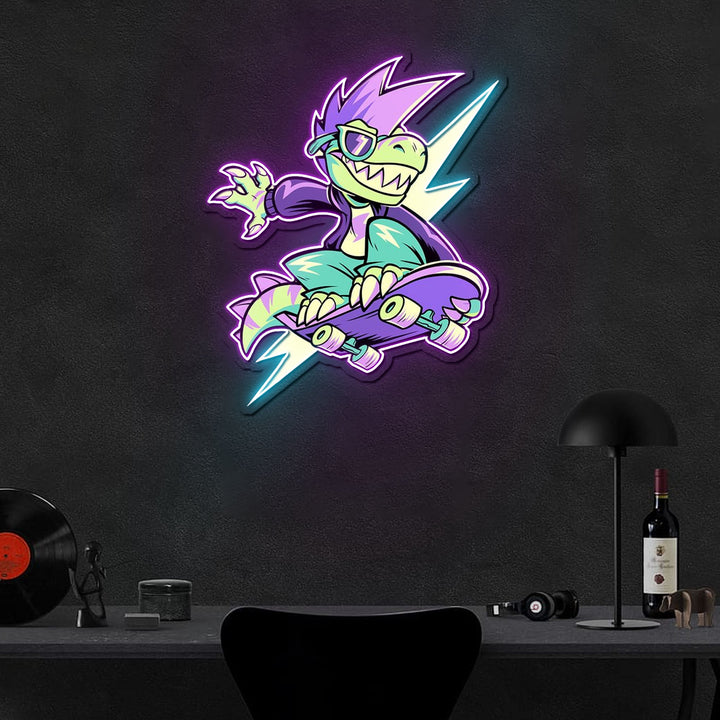 IT'S OKAY TO BE RAD Neon Sign x Acrylic Artwork