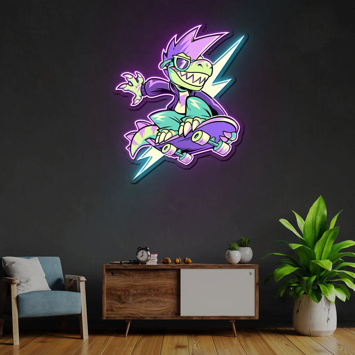 IT'S OKAY TO BE RAD Neon Sign x Acrylic Artwork