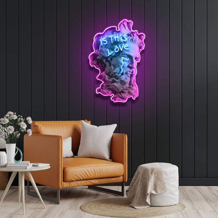 "Is This Love?" Neon x Acrylic Artwork