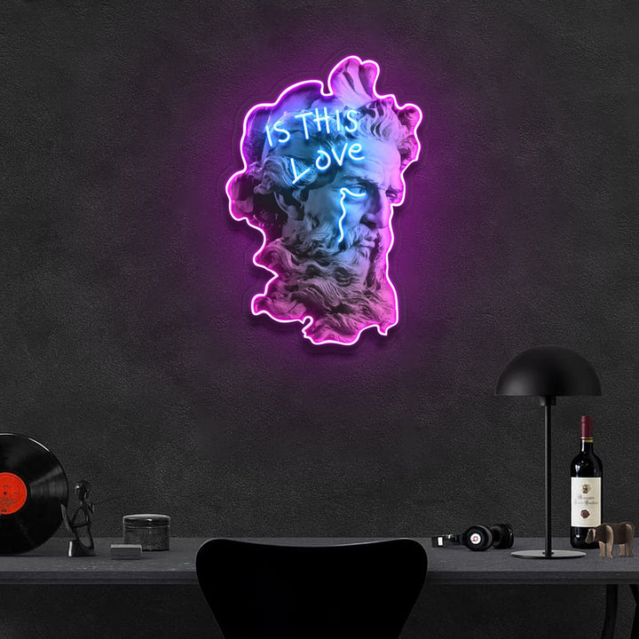 "Is This Love?" Neon x Acrylic Artwork