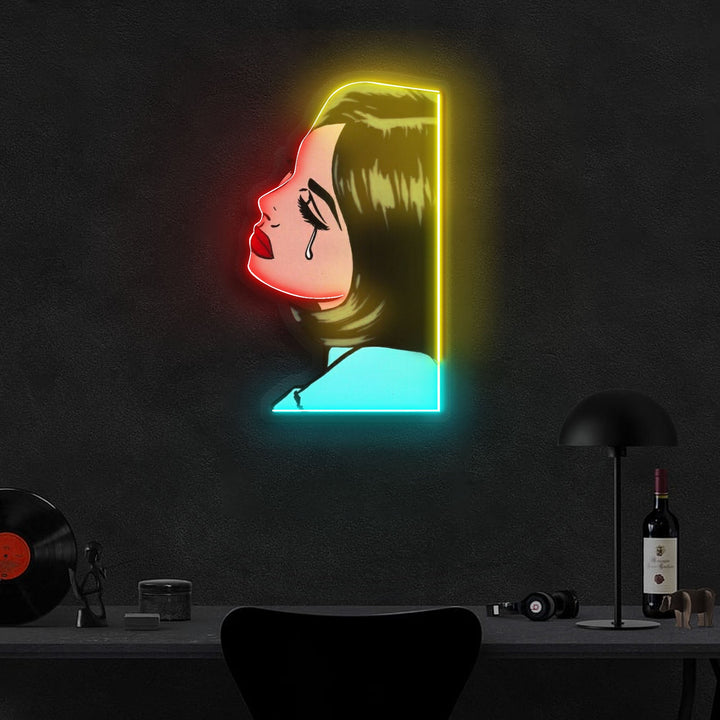 "Life is Tragic" Neon x Acrylic Artwork