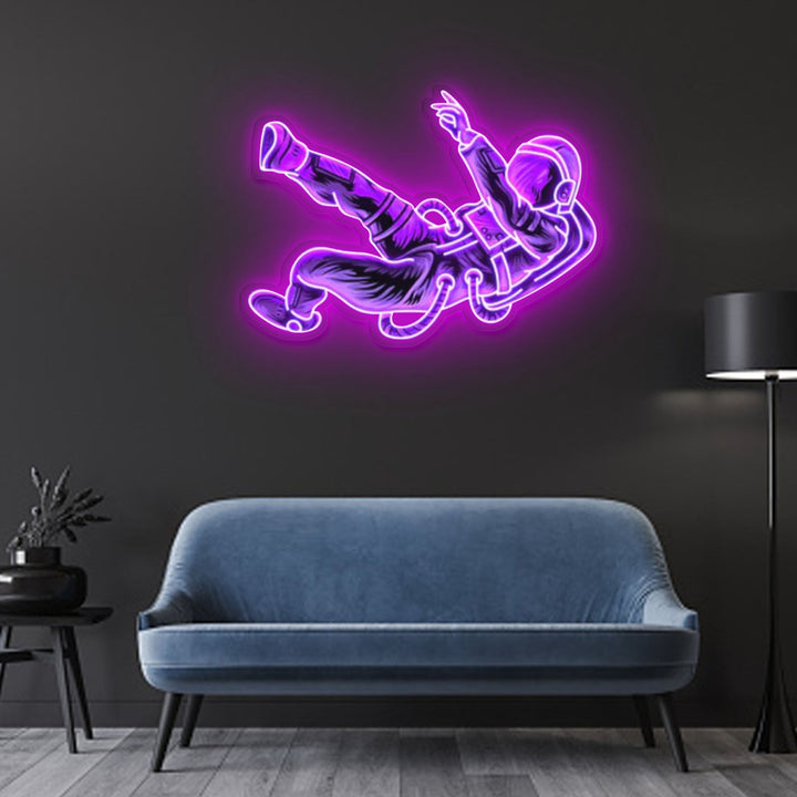 "Lost In Space" Neon x Acrylic Artwork