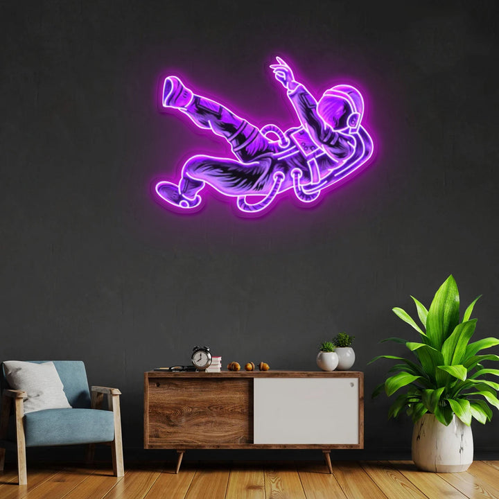 "Lost In Space" Neon x Acrylic Artwork