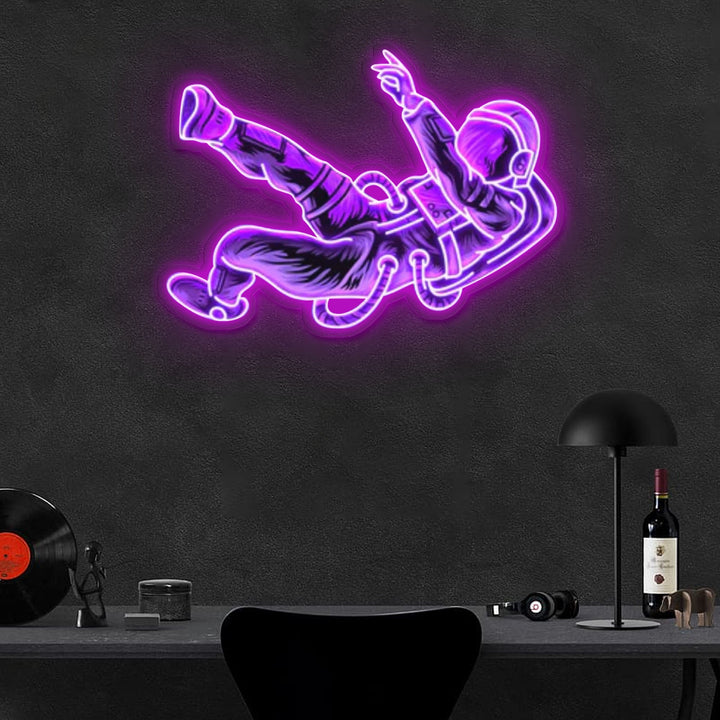 "Lost In Space" Neon x Acrylic Artwork