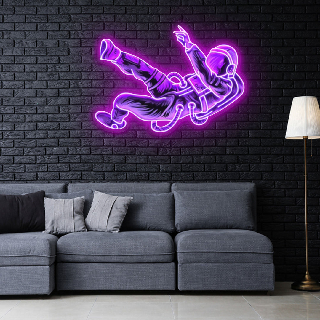 "Lost In Space" Neon x Acrylic Artwork