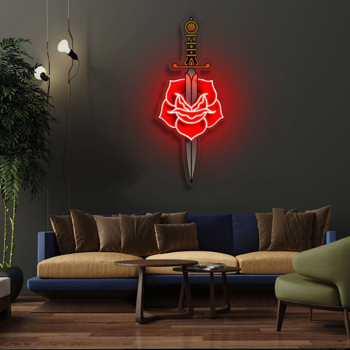 "Love Hurts" Neon x Acrylic Artwork