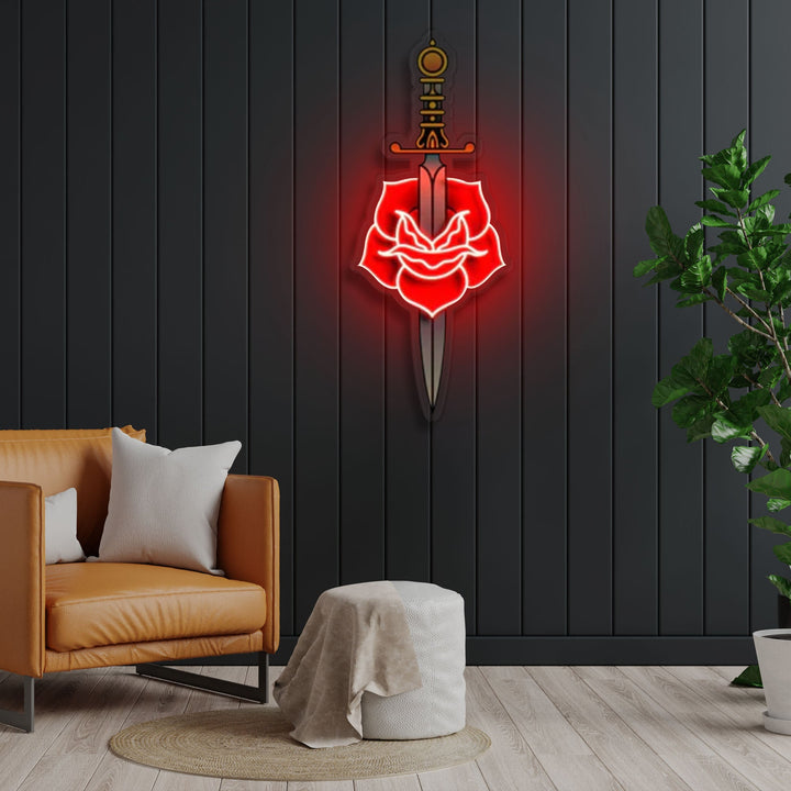 "Love Hurts" Neon x Acrylic Artwork