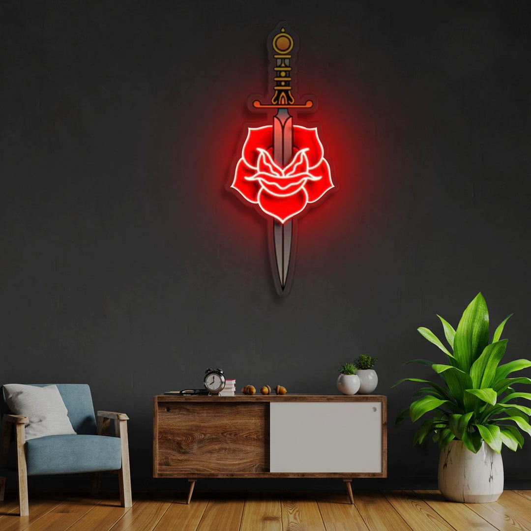 "Love Hurts" Neon x Acrylic Artwork