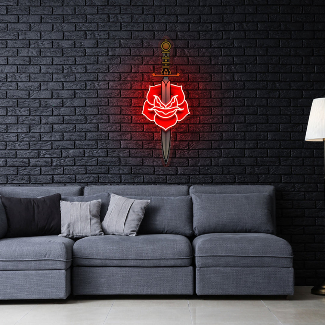 "Love Hurts" Neon x Acrylic Artwork