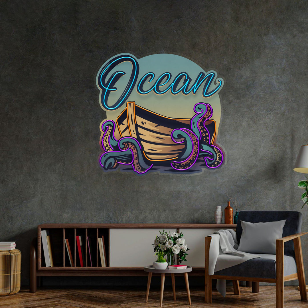 Ocean Labyrinth LED Neon Sign Light Pop Art