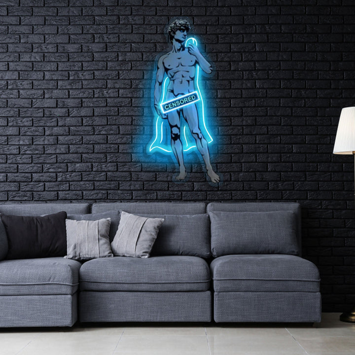 "Shameless David" Neon x Acrylic Artwork