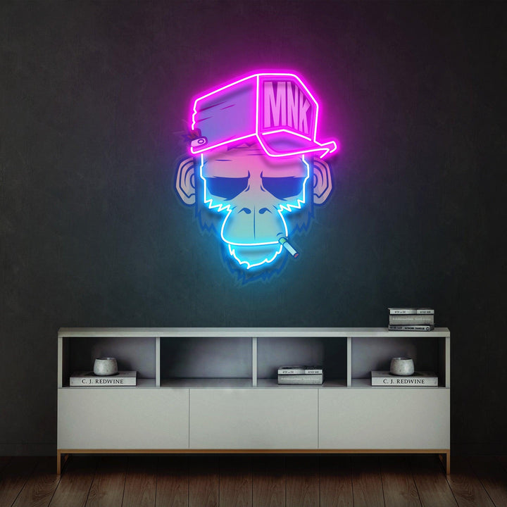 Spoiled Monkey Led Neon Acrylic Artwork