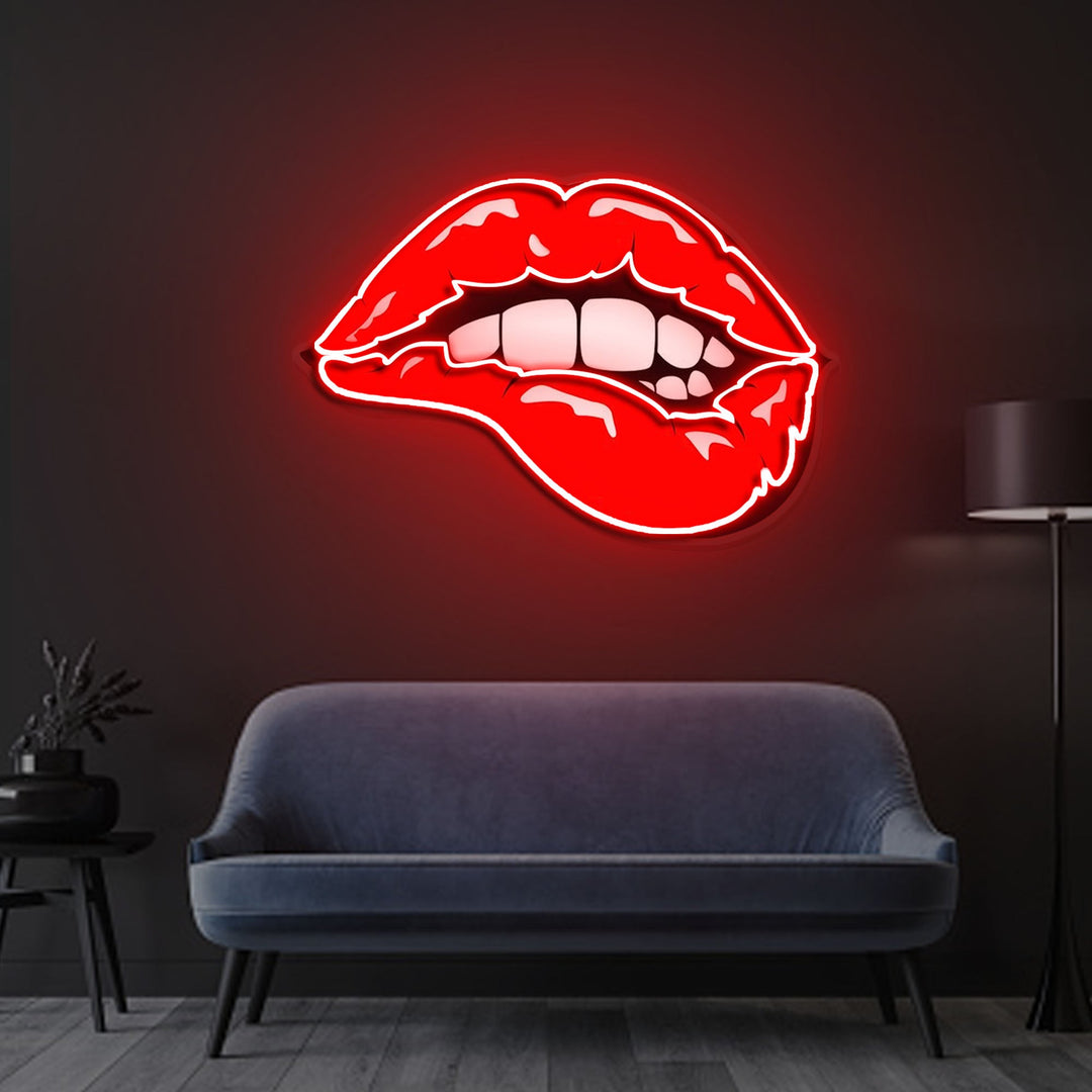 "Taste of Your Lips" Neon x Acrylic Artwork