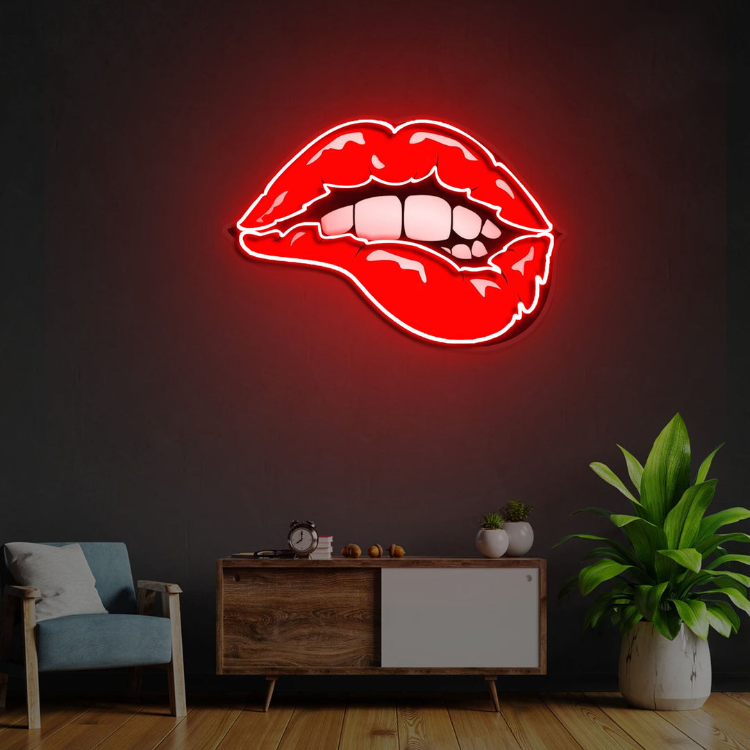 "Taste of Your Lips" Neon x Acrylic Artwork