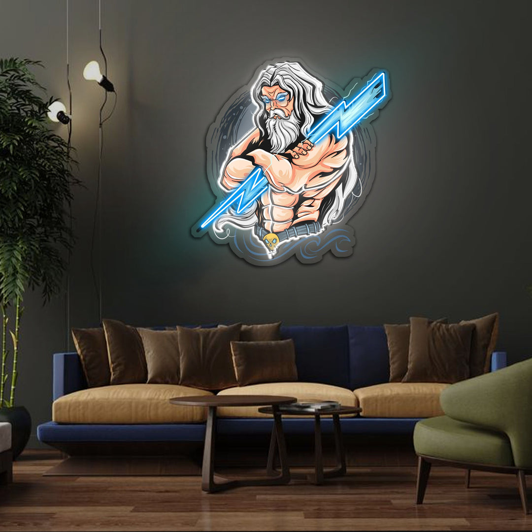 The Power Of Thunder Neon Sign x Acrylic Artwork