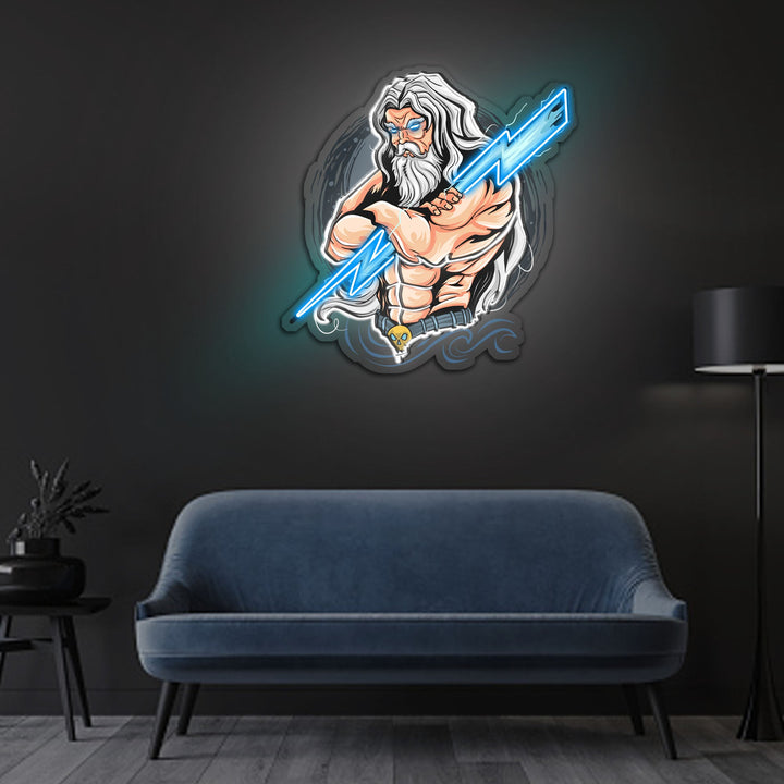 The Power Of Thunder Neon Sign x Acrylic Artwork