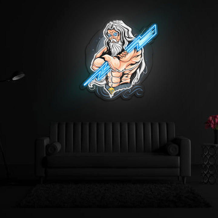 The Power Of Thunder Neon Sign x Acrylic Artwork