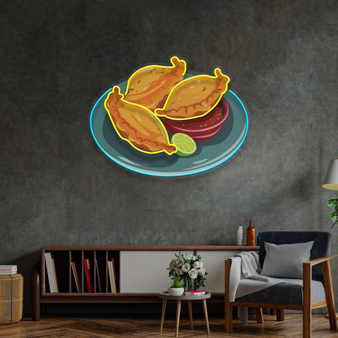 Empanada LED Neon Sign Light Pop Art